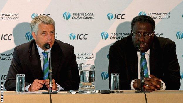 Dave Richardson and Clive Lloyd