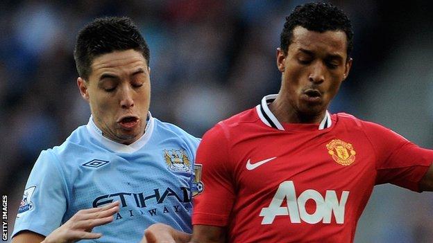 Samir Nasri and Patrice Evra