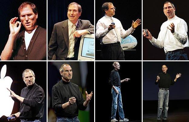 Six images of Steve Jobs (Getty Images)