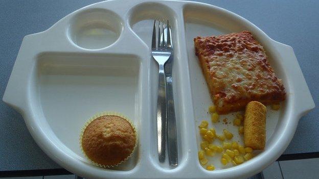 Photo of Martha's school lunch