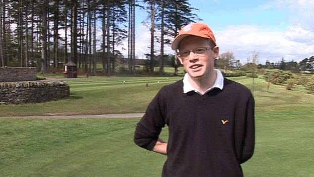 Darren Grey playing golf