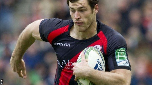 Edinburgh winger Tim Visser