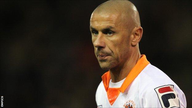 Blackpool striker Kevin Phillips