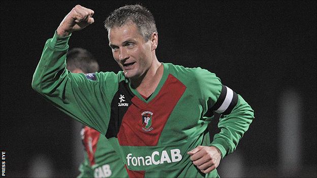 Glentoran captain Colin Nixon