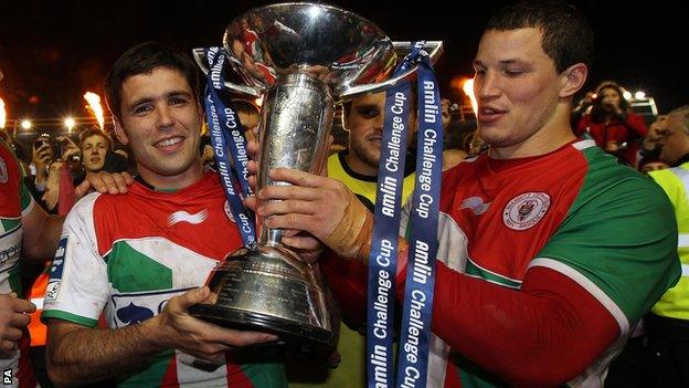 Biarritz's Dimitri Yachvili and Wenceslas Lauret