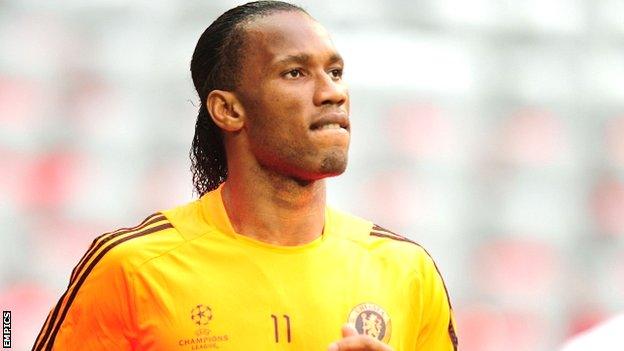 Chelsea striker Didier Drogba