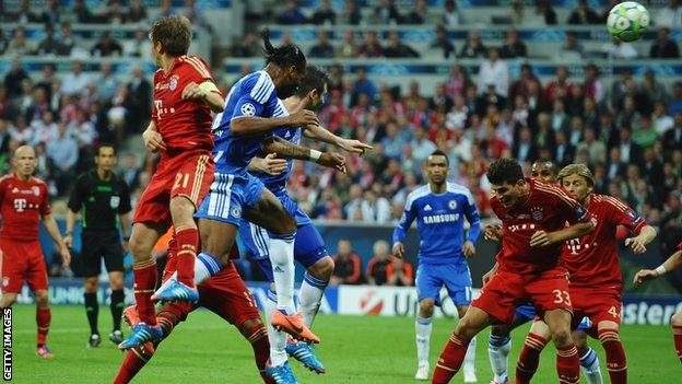 Didier Drogba equalises for Chelsea