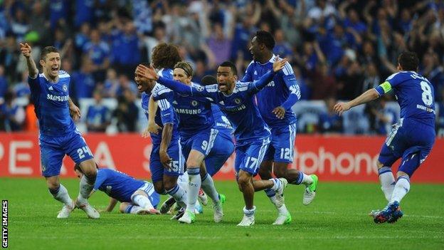 Chelsea celebrate