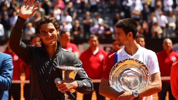 Rafael Nadal and Novak Djokovic