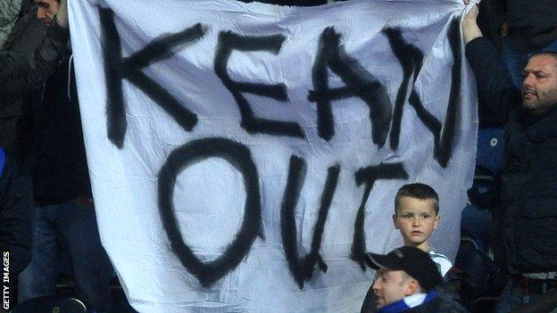 Blackburn manager Steve Kean has been the subject of fans protests