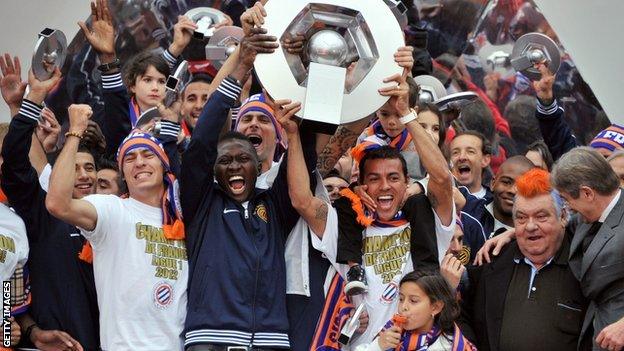 Montpellier celebrate their title