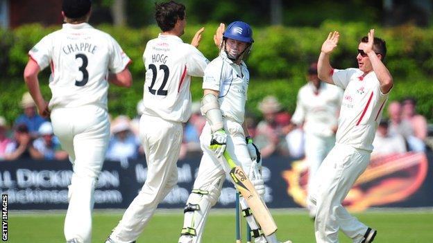 Lancashire celebrate