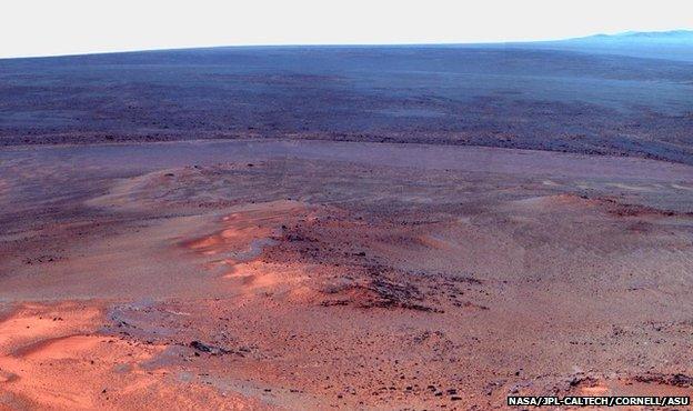 Greeley Haven on Mars, photographed by the Opportunity rover