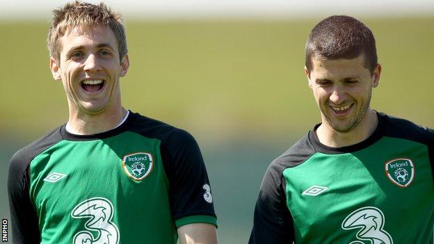 Kevin Doyle and Shane Long are among the contenders to partner Robbie Keane in the Republic's attack