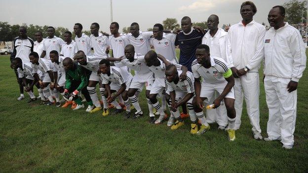 South Sudan's football team