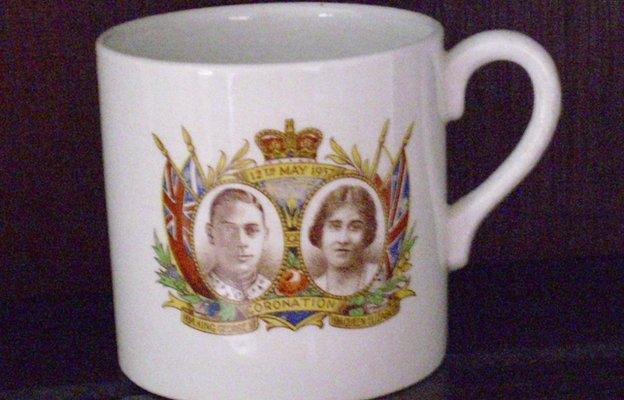 Coronation mug for King George VI