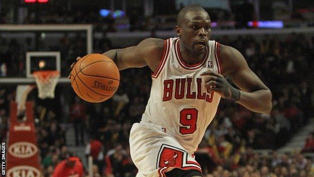 Luol Deng in action for Chicago