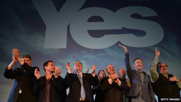 the yes campaign launch with campaign supporters at Cineworld on May 25, 2012