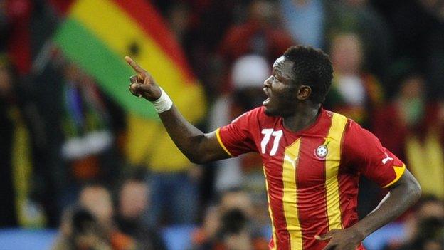 Ghana midfielder Sulley Muntari