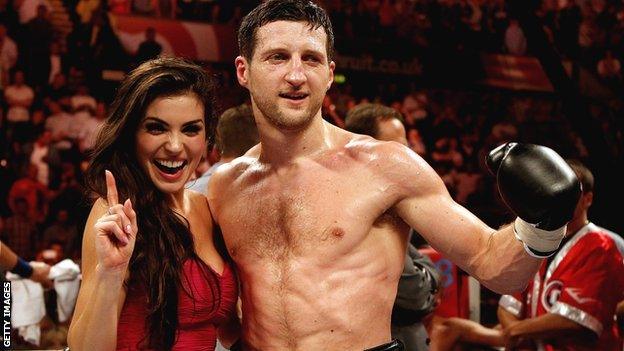 Carl Froch and girlfriend Rachael Cordingley