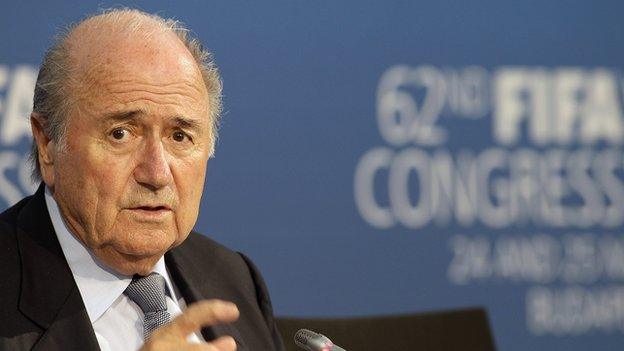 FIFA president Sepp Blatter