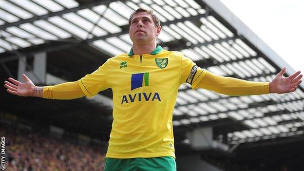 Norwich City striker Grant Holt