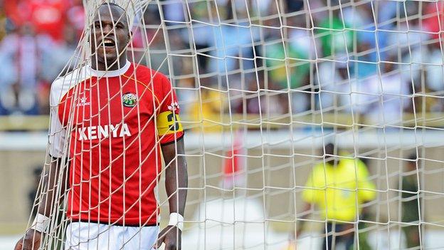 Dennis Oliech captained the side upon his return to the Harambee Stars squad