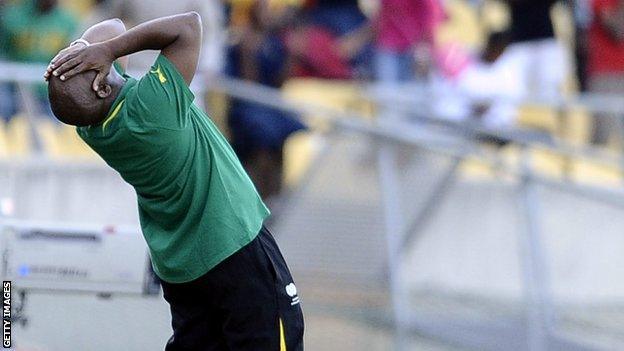 Pitso Mosimane watches South Africa against Ethiopia