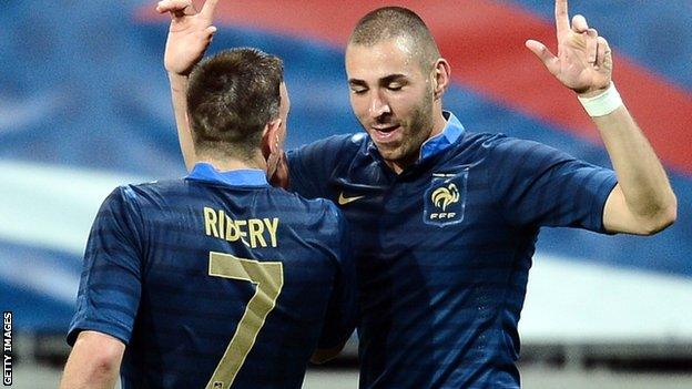 Karim Benzema and Franck Ribery