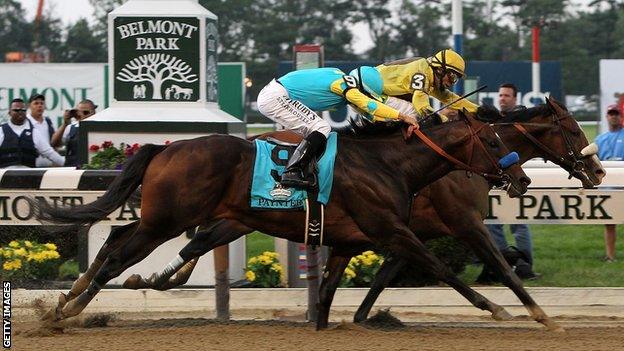 Union Rags triumphs in the Belmont Stakes