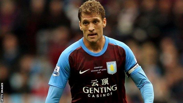 Aston Villa club captain Stiliyan Petrov