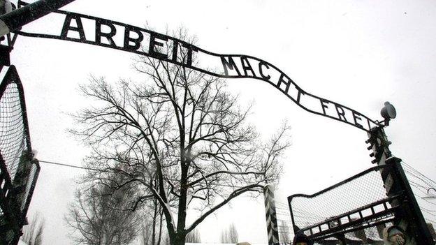 Entrance to Auschwitz