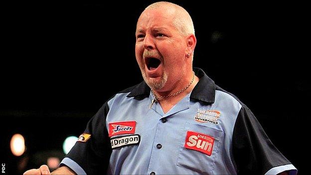 UK Open darts champion Robert Thornton