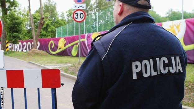 Euro 2012 training ground security