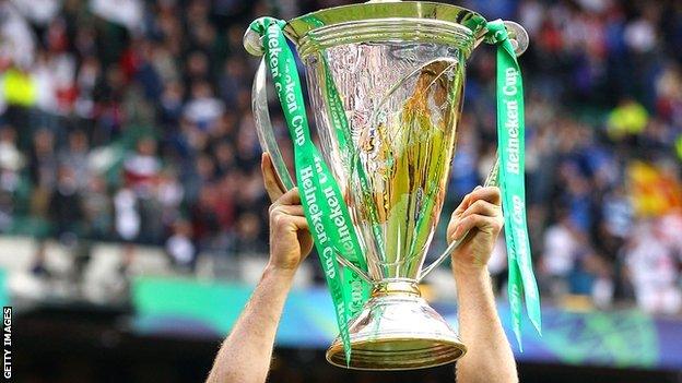 Heineken Cup held aloft