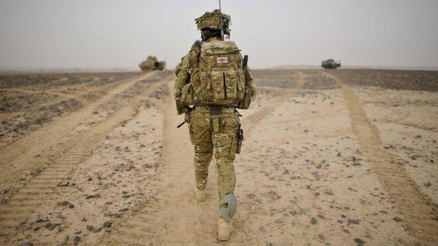 British Army Officer in Afghanistan
