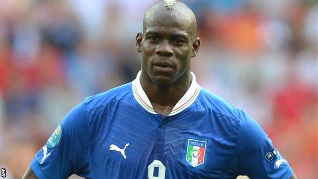 Italy striker Mario Balotelli