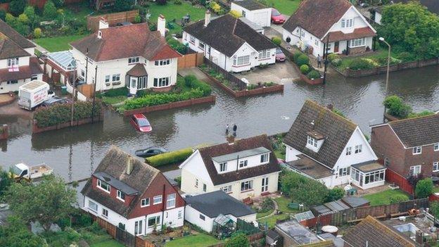 Residential road in West Sussex