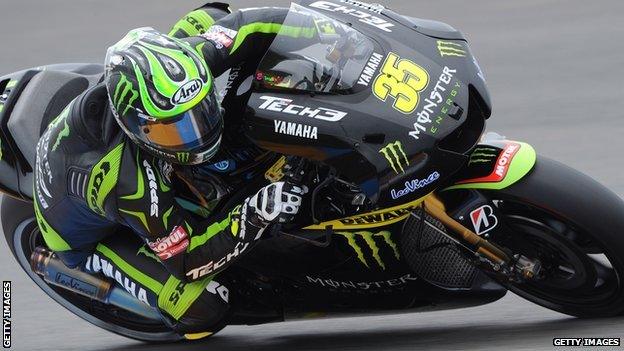 Cal Crutchlow on his Yamaha