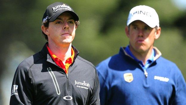 Rory McIlroy and Lee Westwood