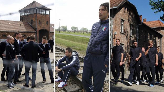 Footballers at Auschwitz