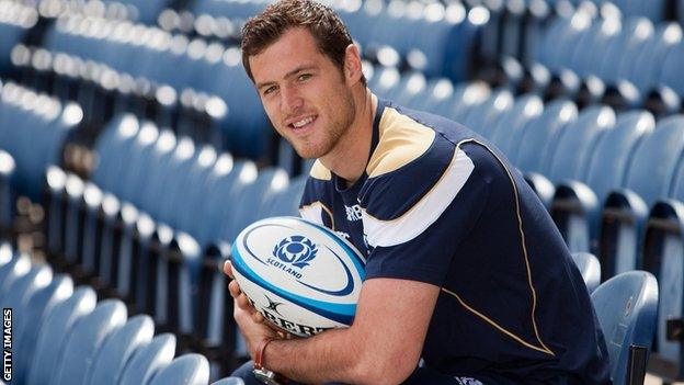 Scotland winger Tim Visser scored two tries on his debut against Fiji