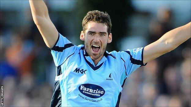 Sussex bowler Chris Liddle