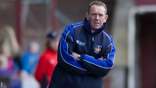 Kilmarnock manager Kenny Shiels