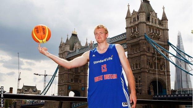 Dan Clark of Team GB basketball
