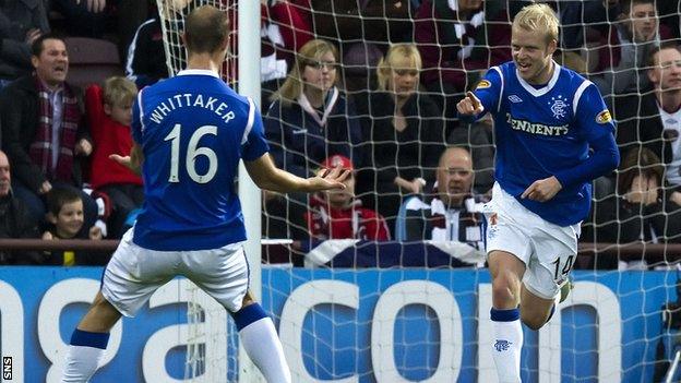 Steven Naismith (right) and Steven Whittaker have lodged objections to their transfer from the old Rangers Football Club to the newco.