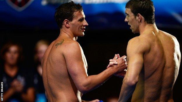 Ryan Lochte and Michael Phelps