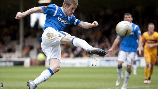 Steven Davis finished the season as Rangers captain