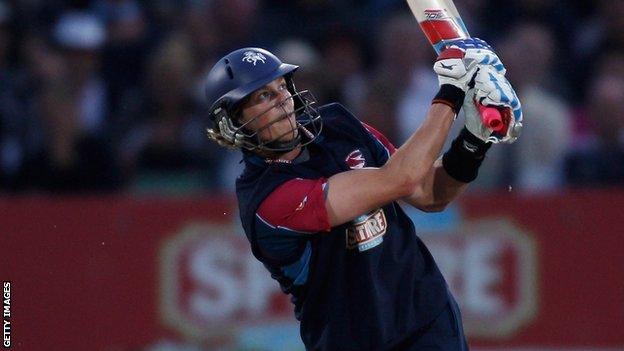 Sam Northeast batting for Kent against Middlesex