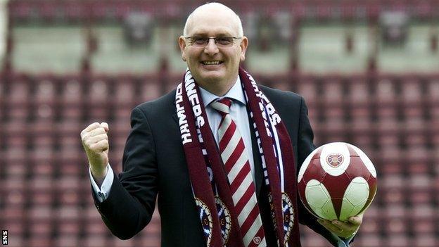 Hearts manager John McGlynn